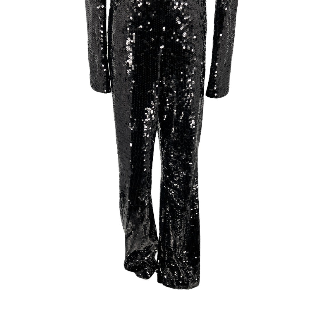 Good American Black Sequin Jumpsuit