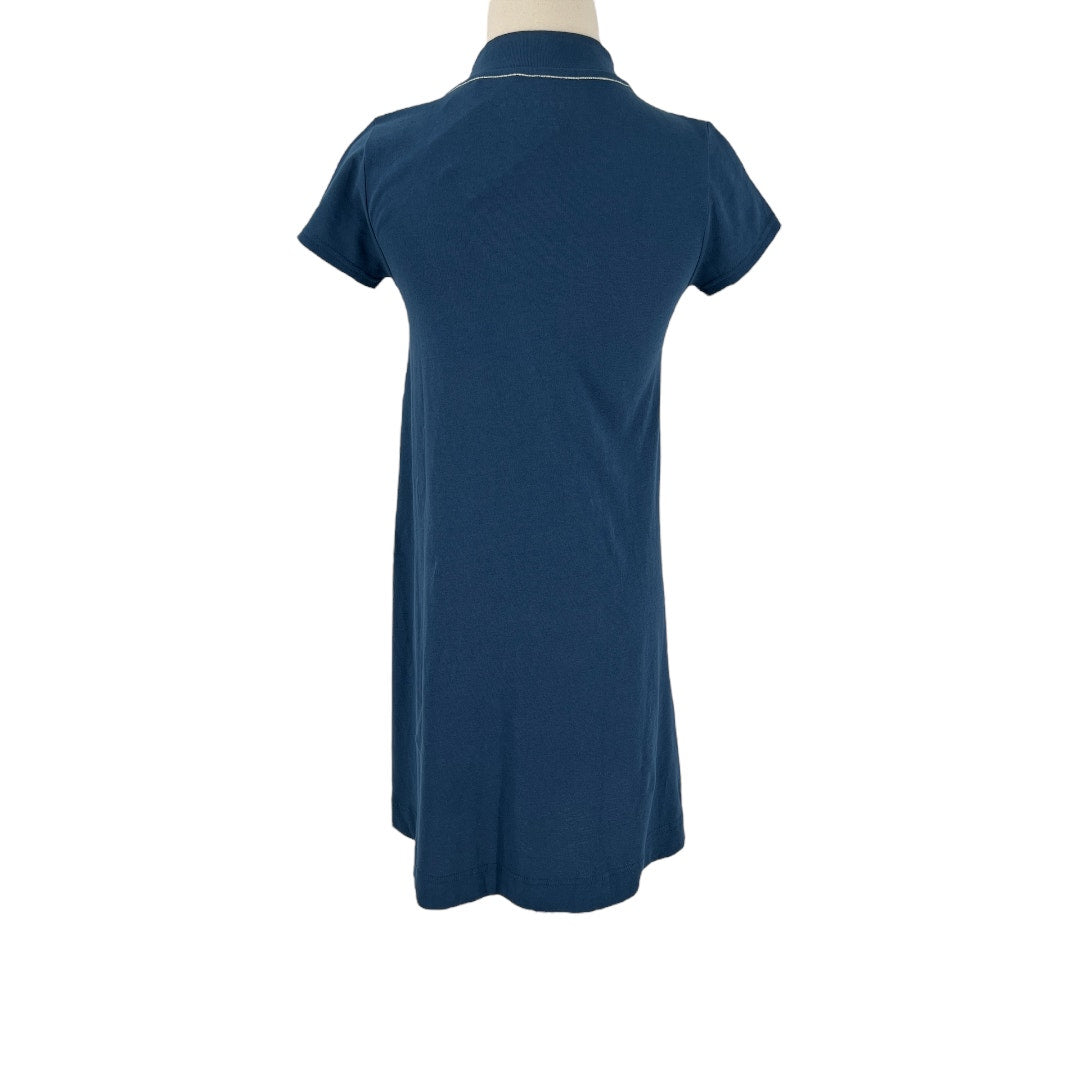 Everlane Cotton Short Sleeve Blue Swing Dress