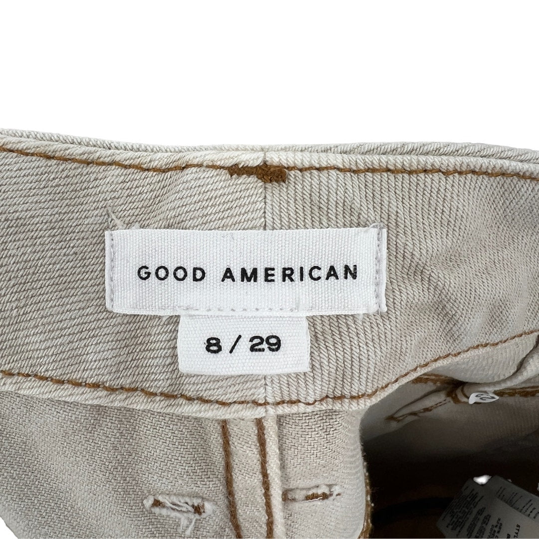 Good American Good 90s Icon Jeans Beige Wash