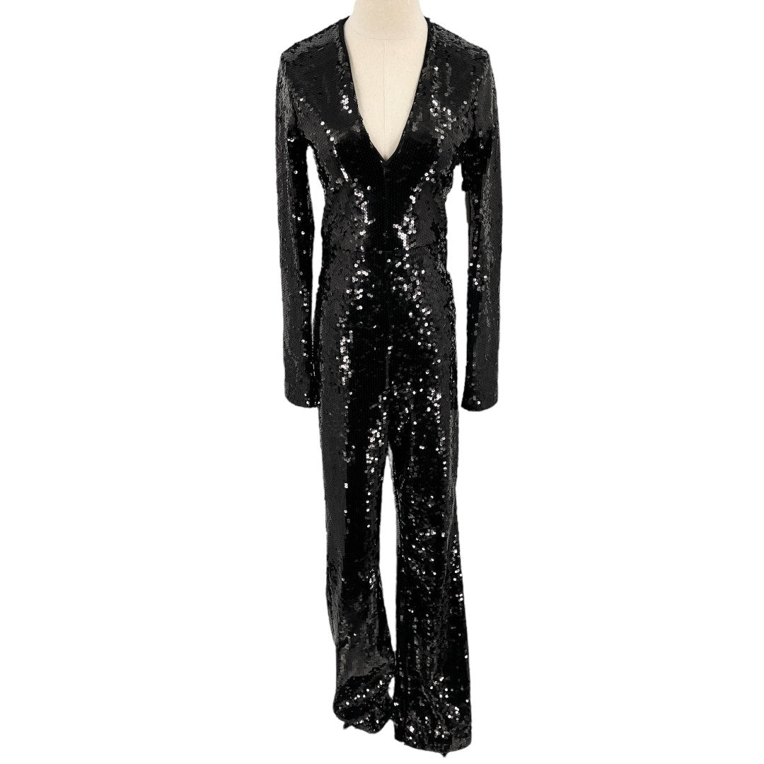 Good American Black Sequin Jumpsuit