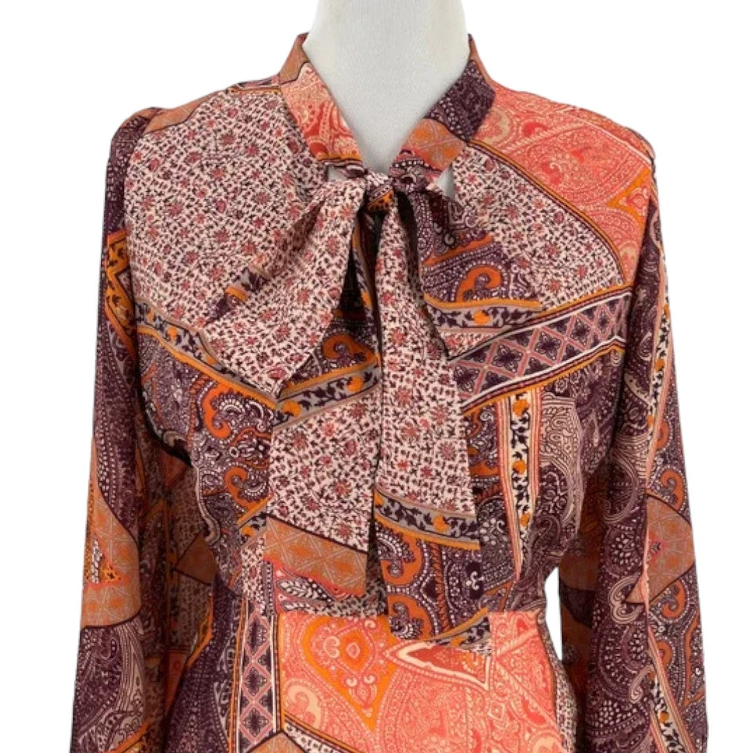 Divine Heritage Orchid Paisley Dress Size outlet Small